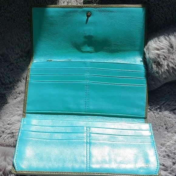 Coach legacy 65th Anniversary🫒 olive & Aqua  Vachetta leather rare 💚 1941 - Picture 11 of 13